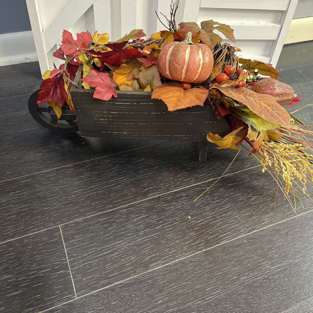 Fall Wheelbarrow Arrangement