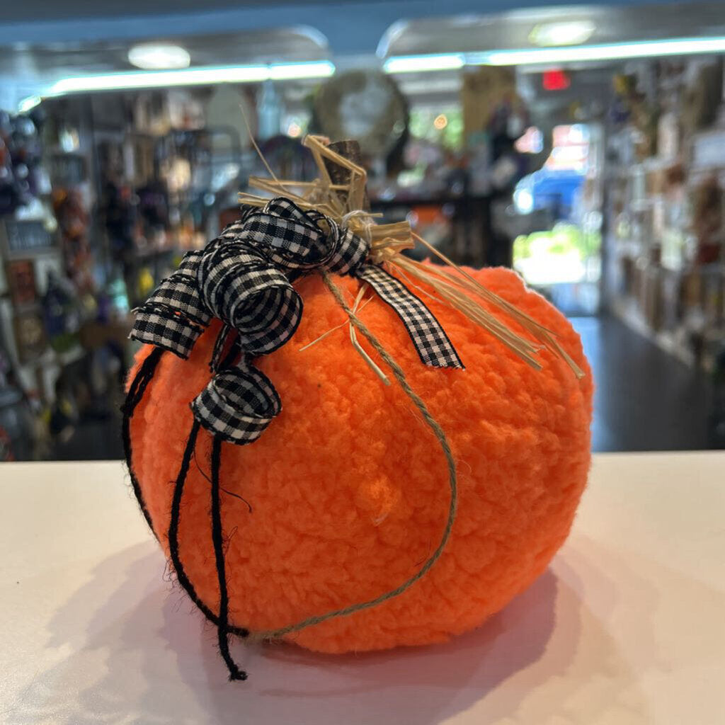 Neon Orange Fleece Pumpkin