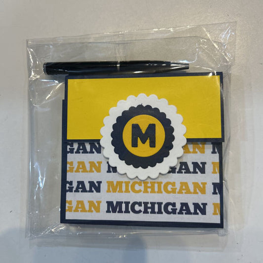 Notepad with Pen Michigan