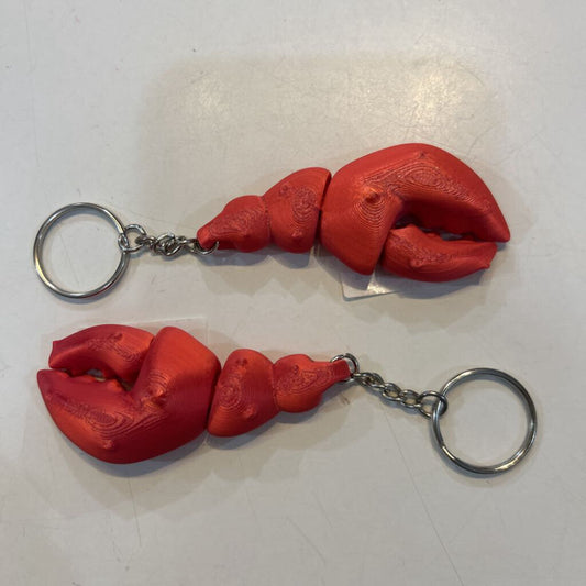 3D Lobster Claw Keychain
