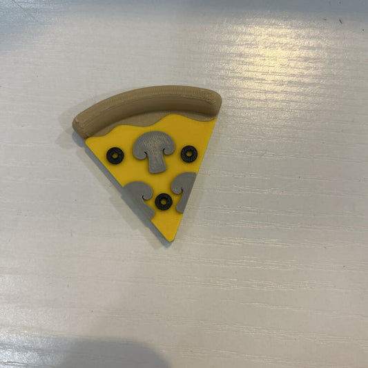 Mushroom & Olive Pizza Slice Magnet