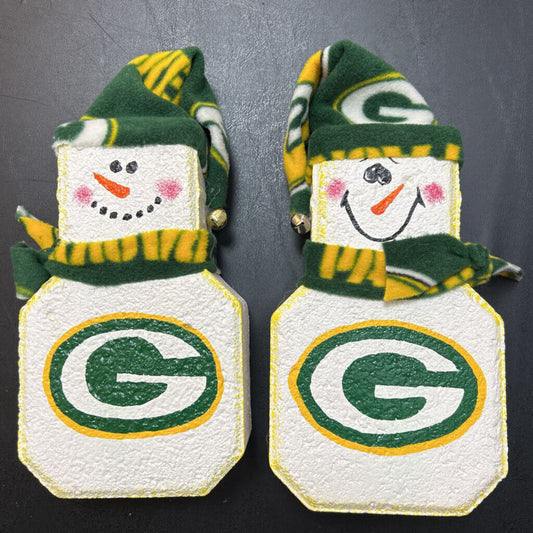Green Bay Snowman Bricks