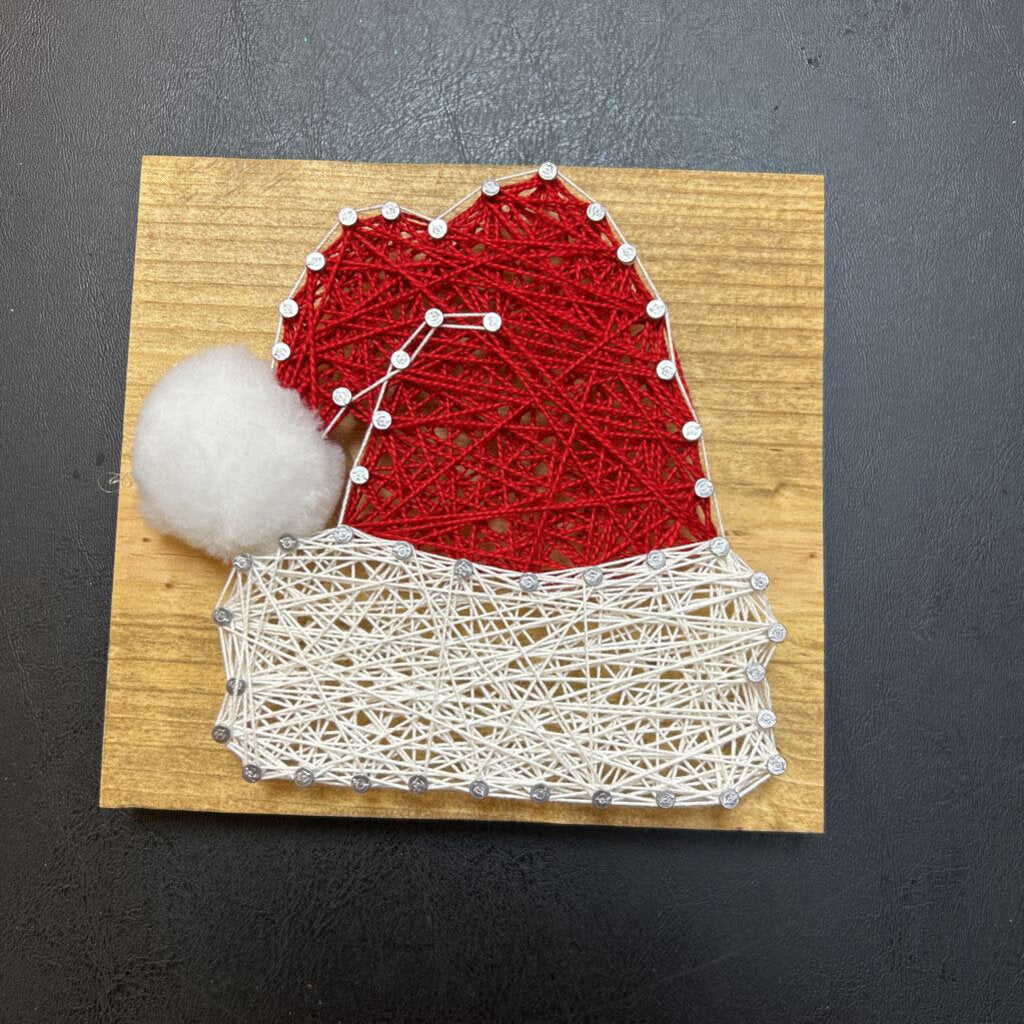String Art Hat Santa
