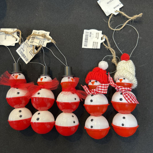 Snowman Bobber Ornament
