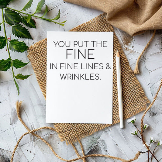 Fine Lines, Card