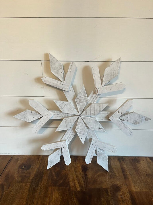 White Single Pallet Snowflake