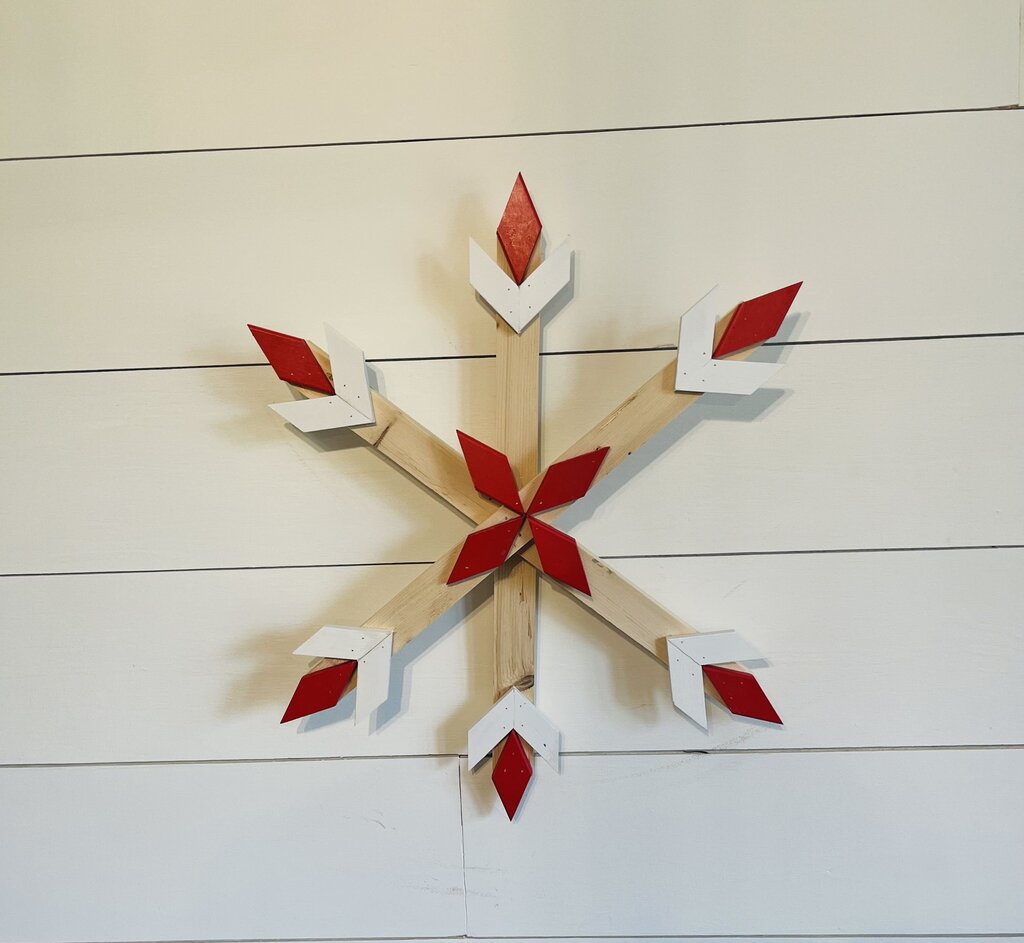 Red/White Snowflake