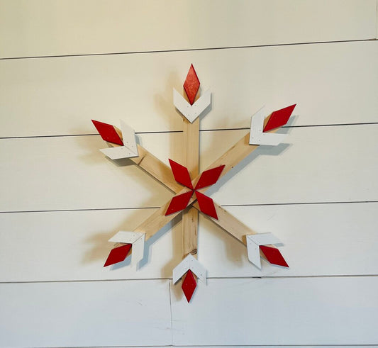 Red/White Snowflake