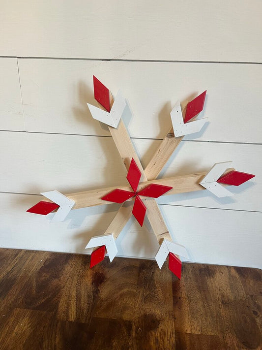Red/White Snowflake