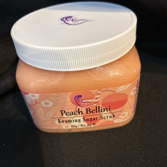 Peach Bellini-Foaming Sugar Scrub