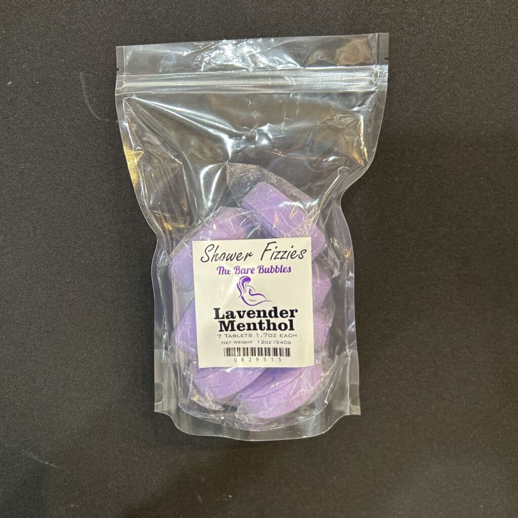 Lavendar Menthol Shower Fizzies