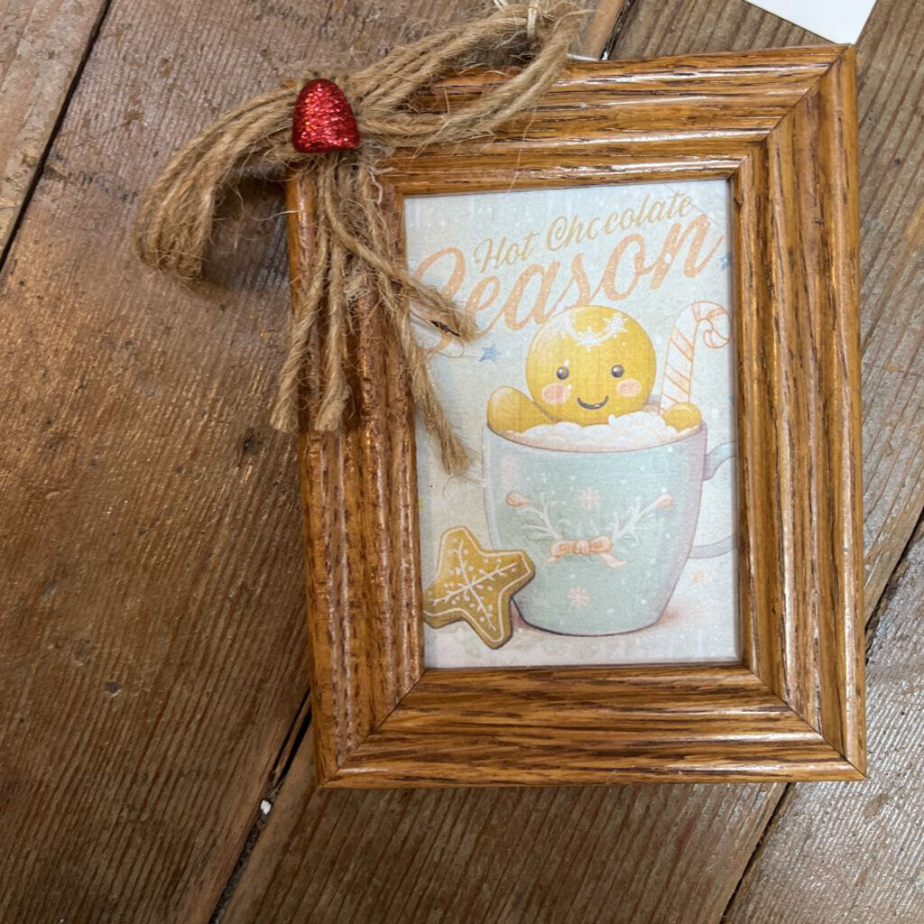Small Brown Frame w/Gingerbread