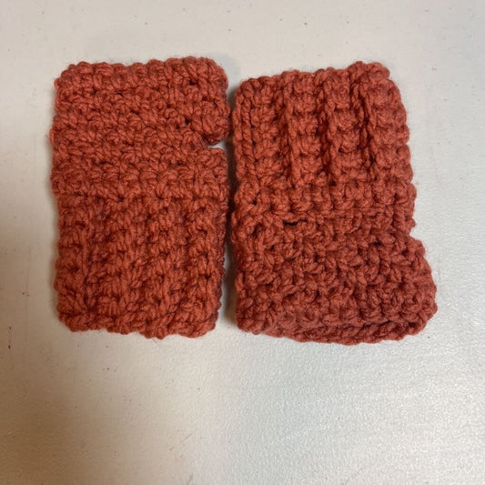 Crochet Fingerless Mittens Ginger