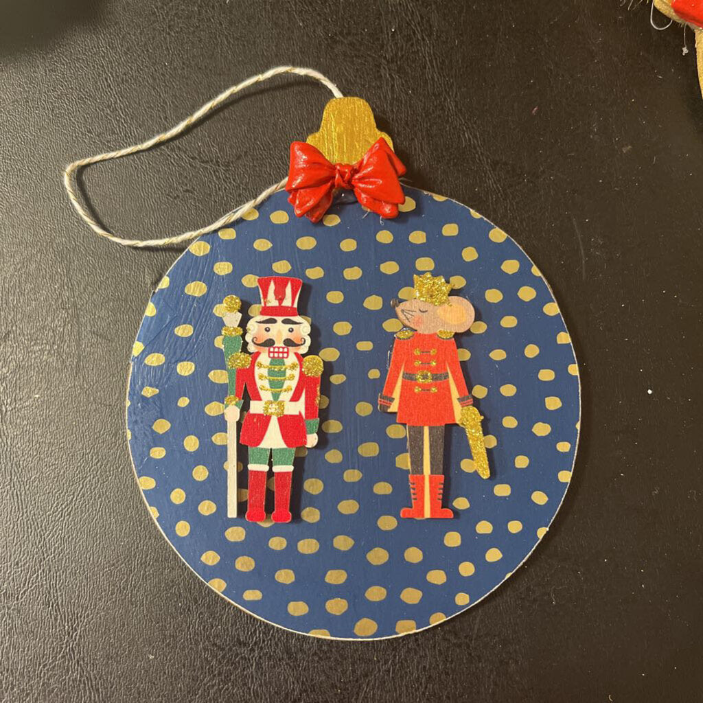 Blue & Gold Nutcracker Ornament