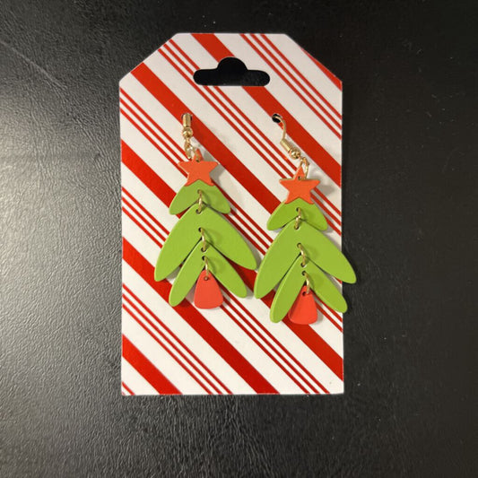 Tree w/Star Earrings