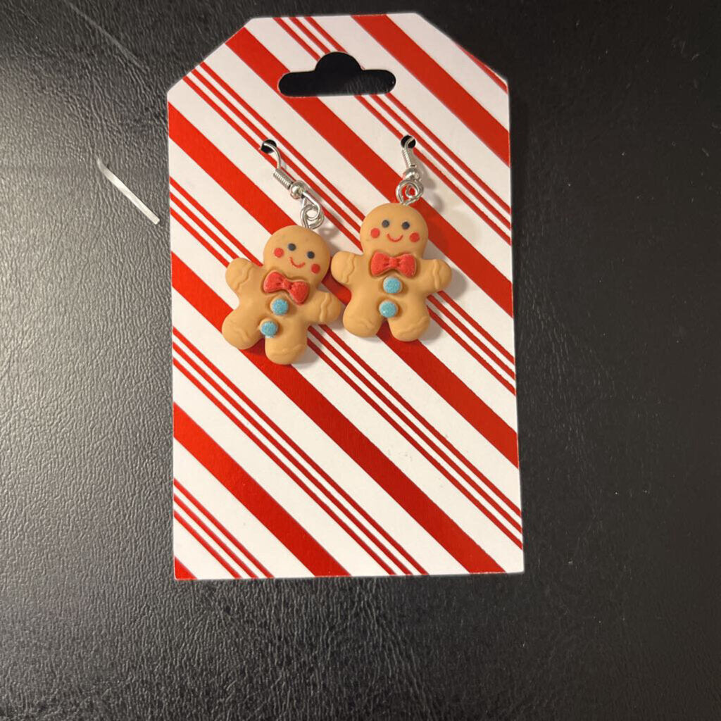 Gingerbread w/Red Cheeks Earrings