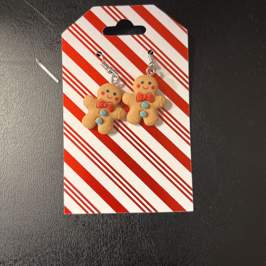 Gingerbread w/Red Cheeks Earrings