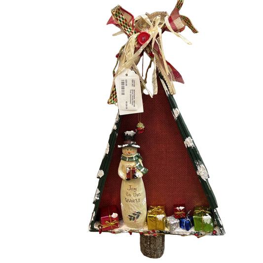 Green Wood Shim Tree (Snowman)