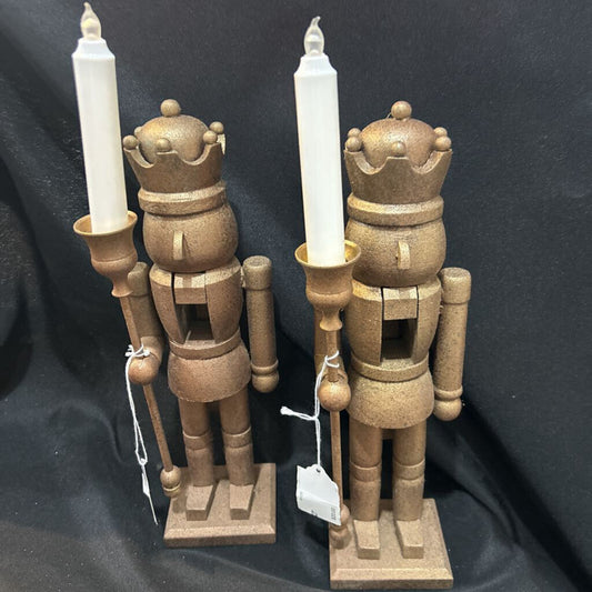 Large Nutcracker Candle Holder