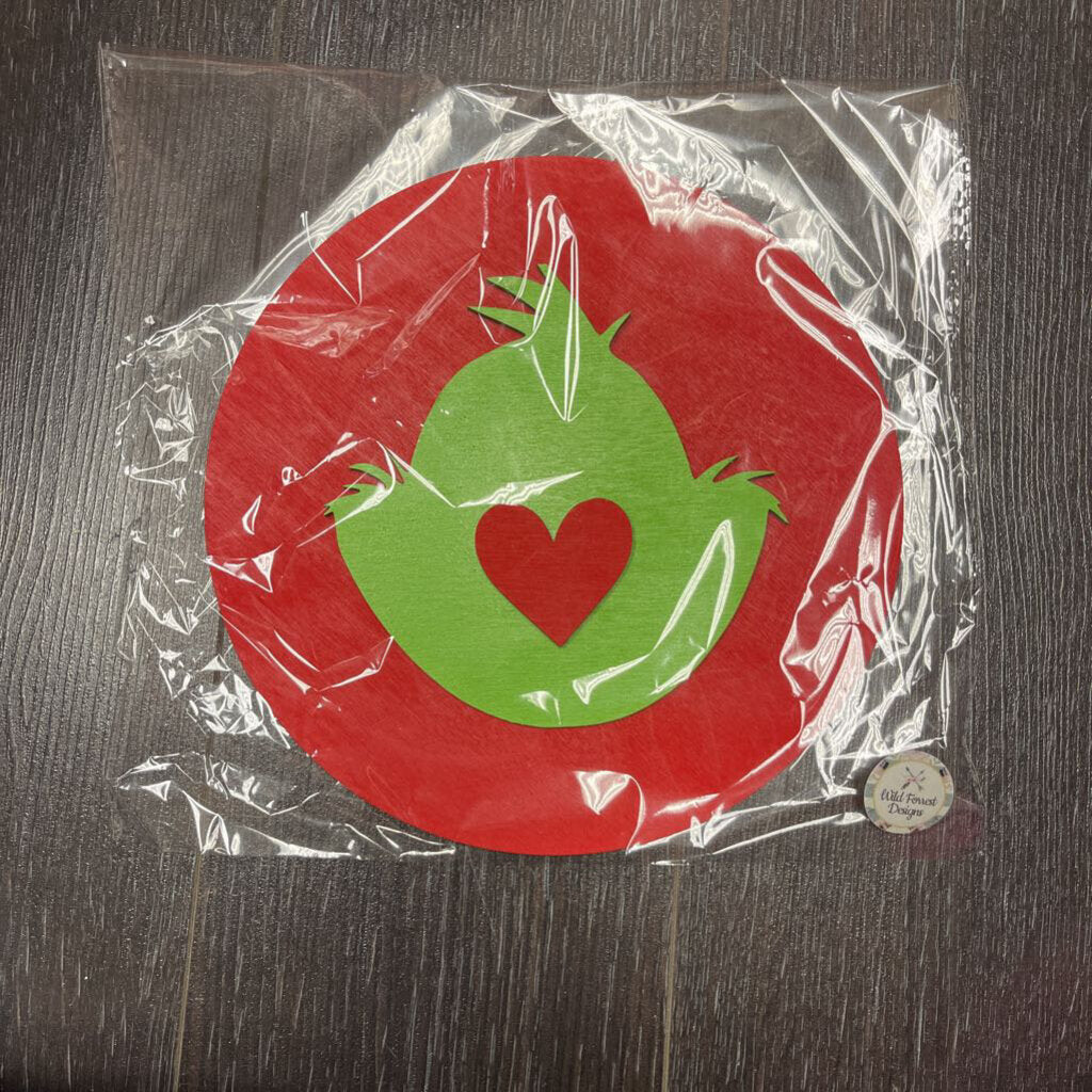 CAE Red Grinch Heart