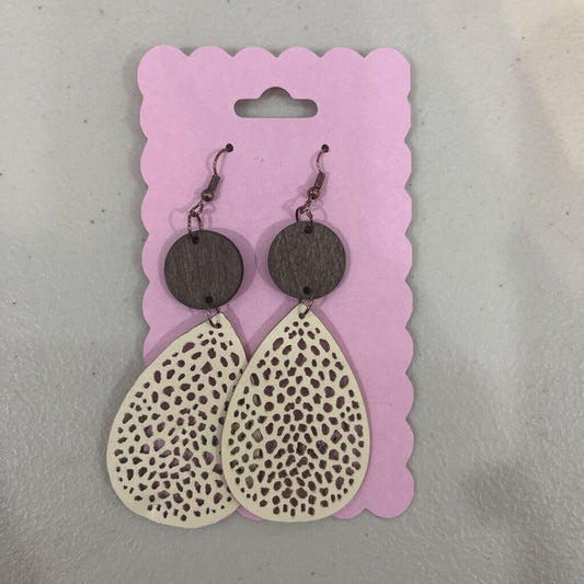 Boho Cream Teardrop Earring