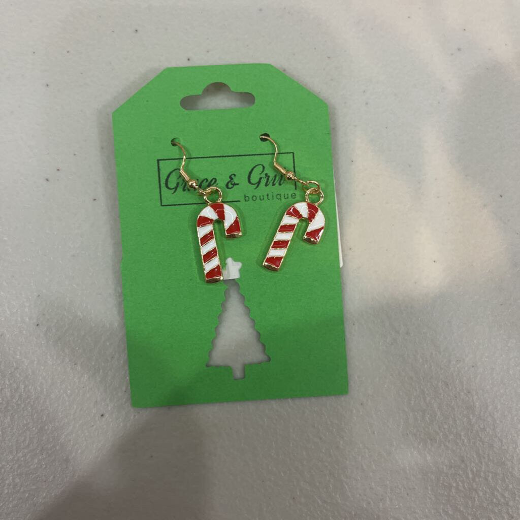 Candy Cane Earring