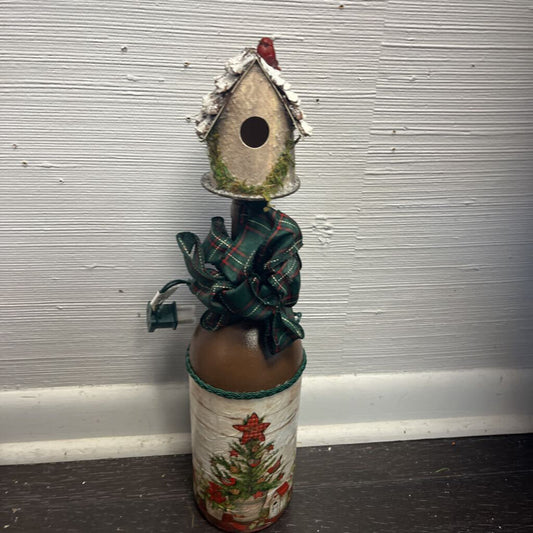 Christamas Tree Napkin w/ birch House