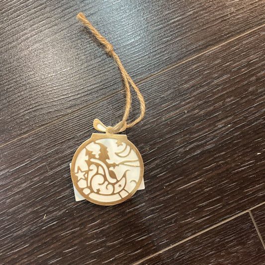 Chrome Sleigh Ornament