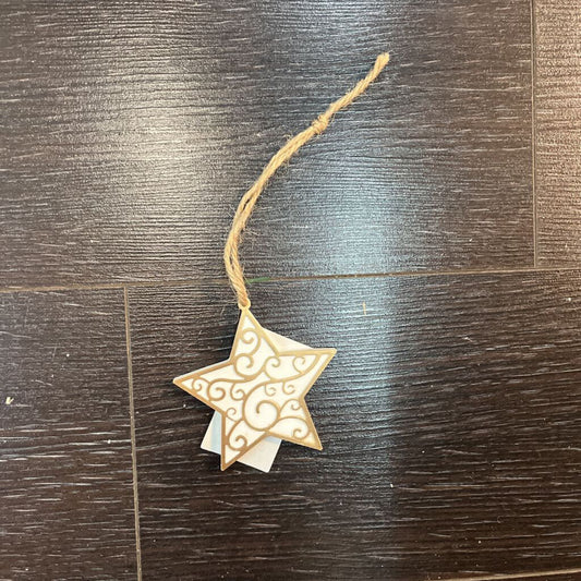Chrome Star Ornament