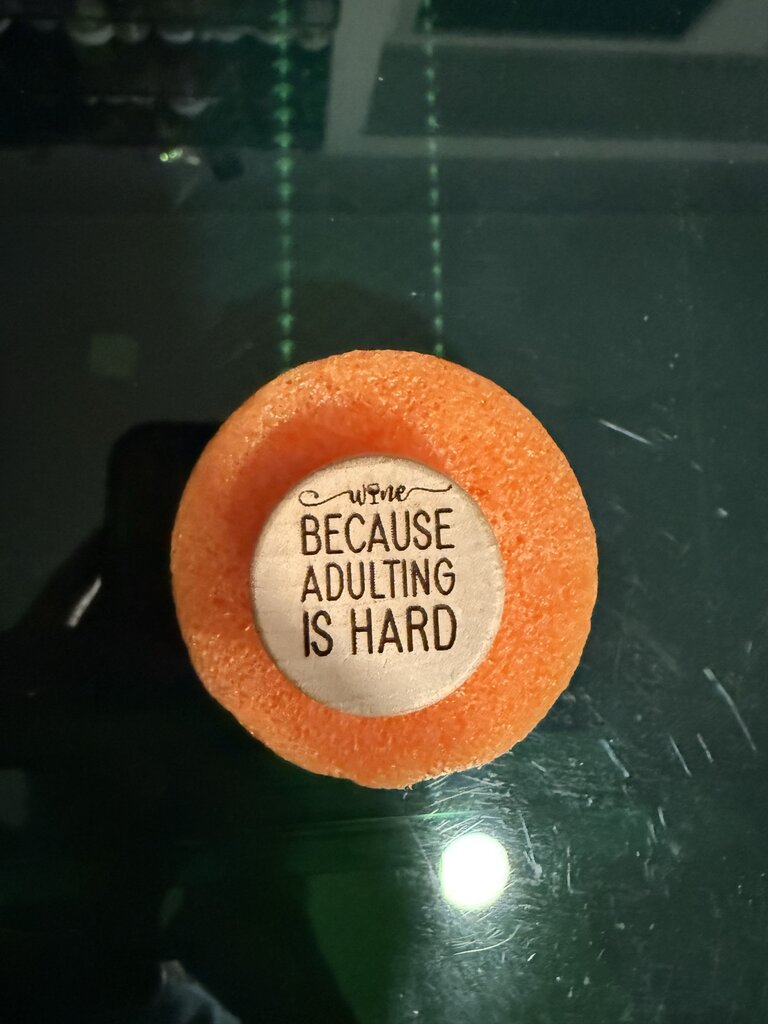 Wine Stopper Adulting is Hard