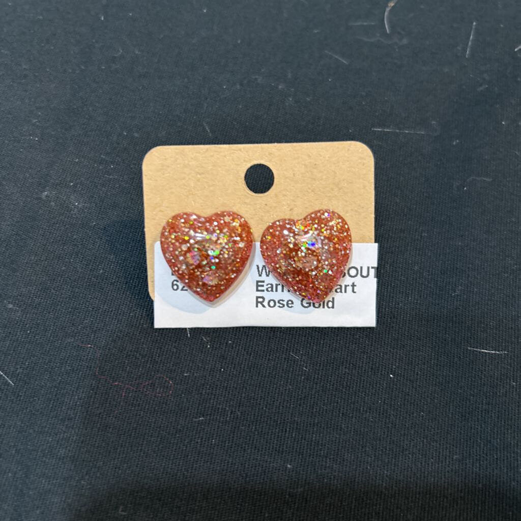 Earring Heart Rose Gold