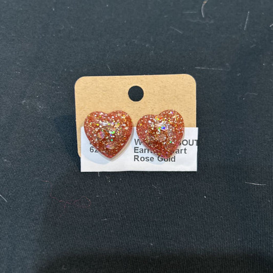 Earring Heart Rose Gold