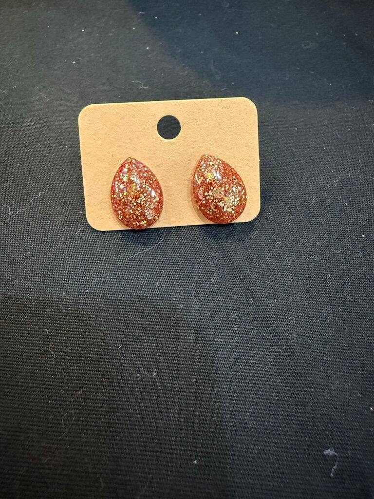 Earring Tear Drop Rose Gold