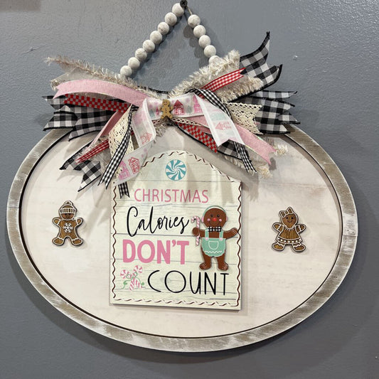 Christmas Calories Don't Count Oval