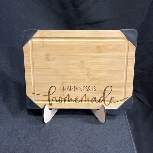 Happiness is Handmade cutting board