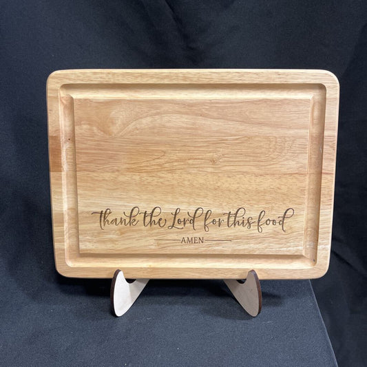 Thank the Lord cutting board