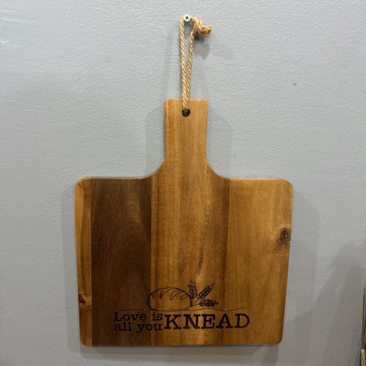 Love is all you Knead cutting board