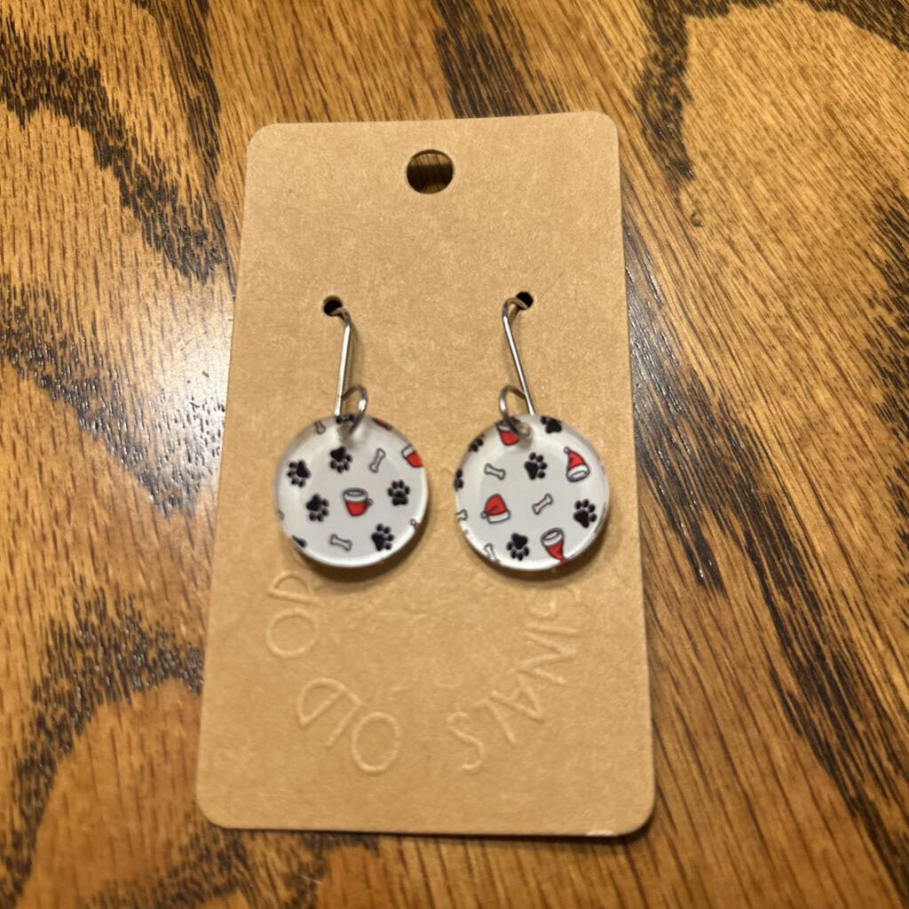 Santa Dog Scatter Petite Earring