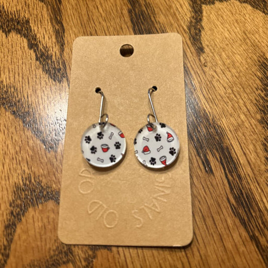 Santa Dog Scatter Petite Earring