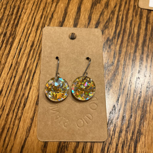 Gold & Silver Glitter Petite Earring