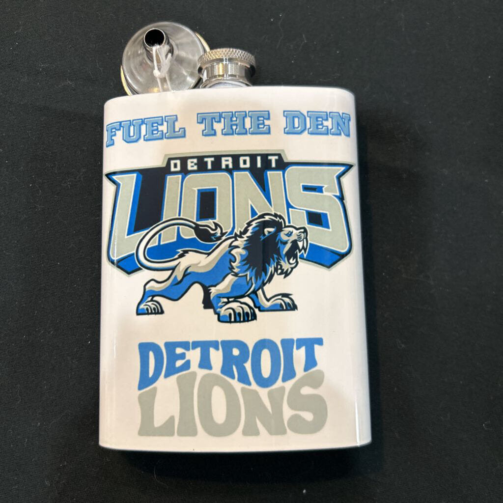 8oz Flask - Detroit Lions Cool Logo