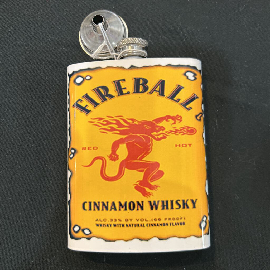 8oz Flask - Fireball Label
