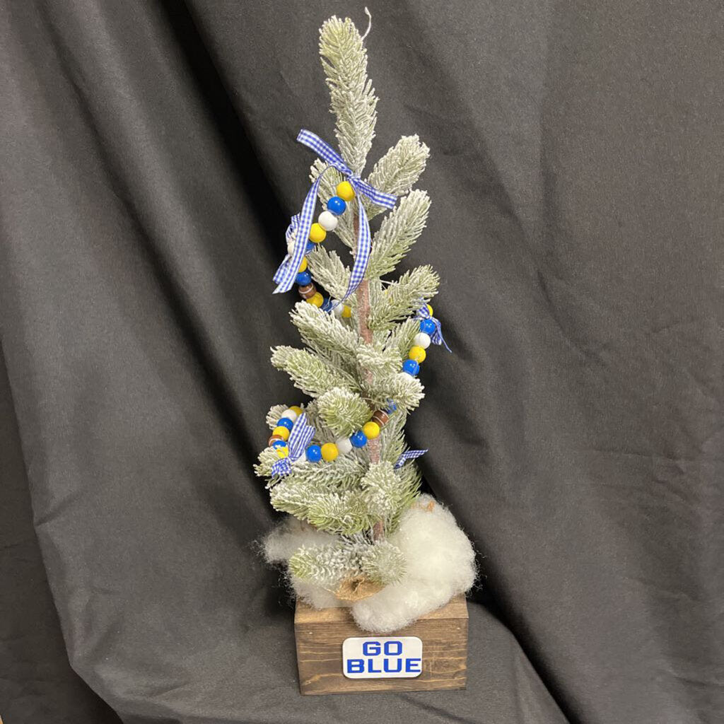 GO BLUE 2" Lighted Tree