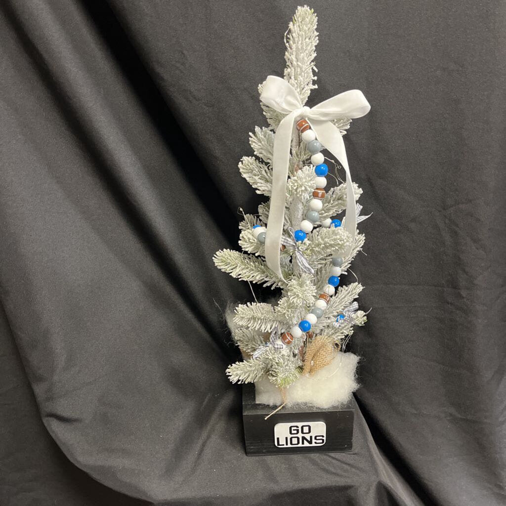 GO LIONS 2" Lighted Tree