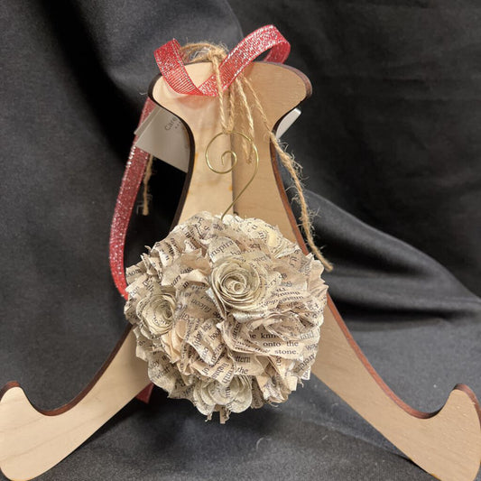 5. Hand-Crafted Rustic Bloom Ornament