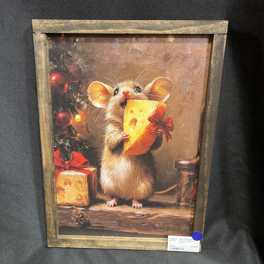 Framed mouse w/ cheese