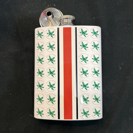 OSU Helmet 8oz Flask
