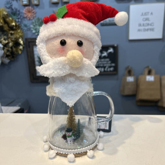 Snowman Snowglobe w/Santa