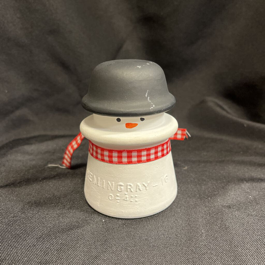 Glass Insulator Snowman