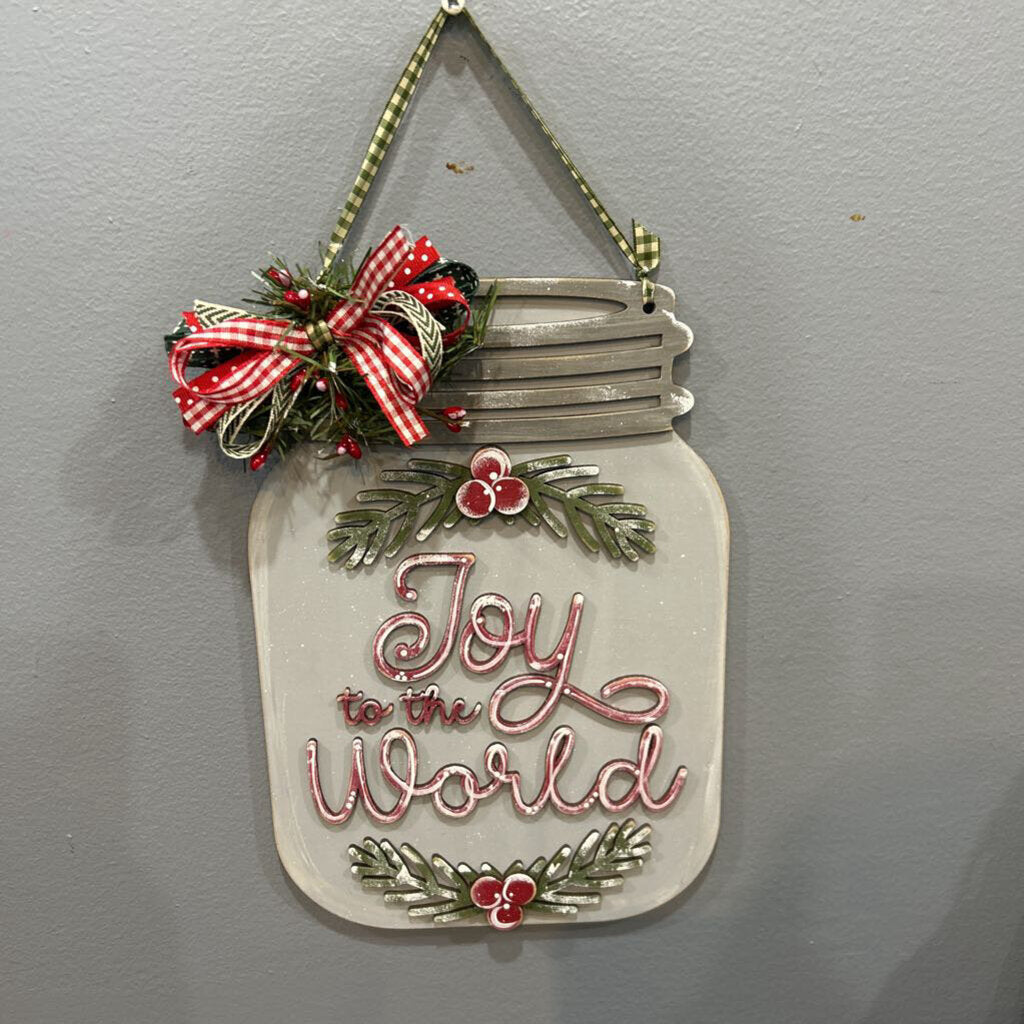 Joy to World Door Hanger